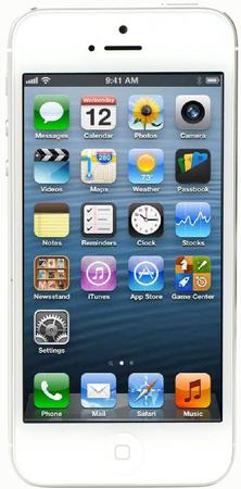 Смартфон Apple iPhone 5 32Gb White & Silver - Смоленск