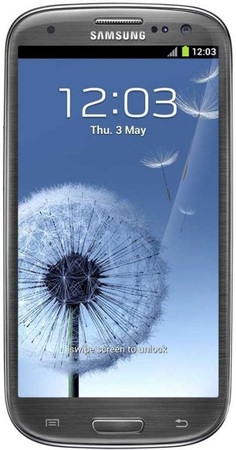 Смартфон Samsung Galaxy S3 GT-I9300 16Gb Titanium grey - Смоленск